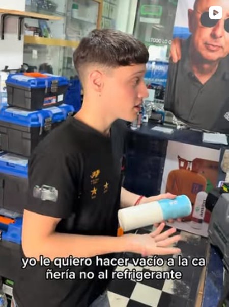 Vacío real en cañerías en el taller de Morón