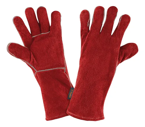 GUANTES ROJO DE CARNAZA PARA SOLDAR