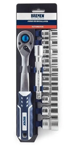 Juego Bocallaves Enc 1/4puLG Bremen 12pzas Crique