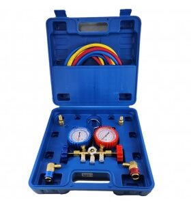 MANIFOLD R410 - R134 - R22 C/ACOPLES MANGUERAS 1.5
