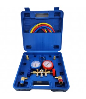 MANIFOLD R410 - R134 - R22 C/ACOPLES MANGUERAS 1.5