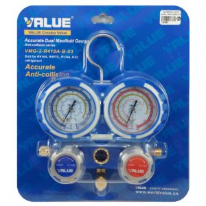 Manifold Aluminio R-410 R-407 R-134 R-22 Sin Mangueras Value