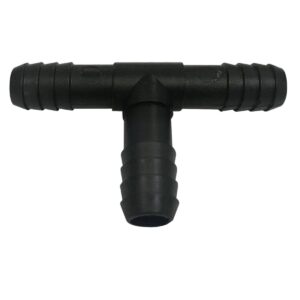T plastica para manguera cristal 5/8 y 1/2